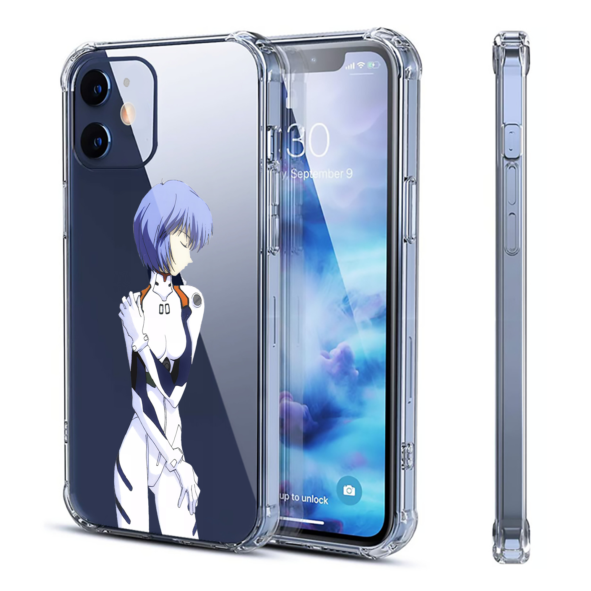 （画像用） EVA 新世紀エヴァンゲリオン 【iPhone 12シリーズ対応】透明スマホケース（クリアソフトケース）